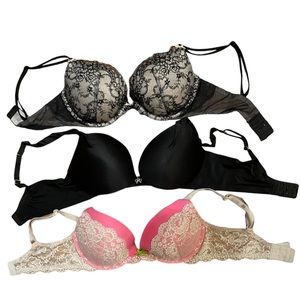 Victoria Secret 3 bra Bundle size 34D